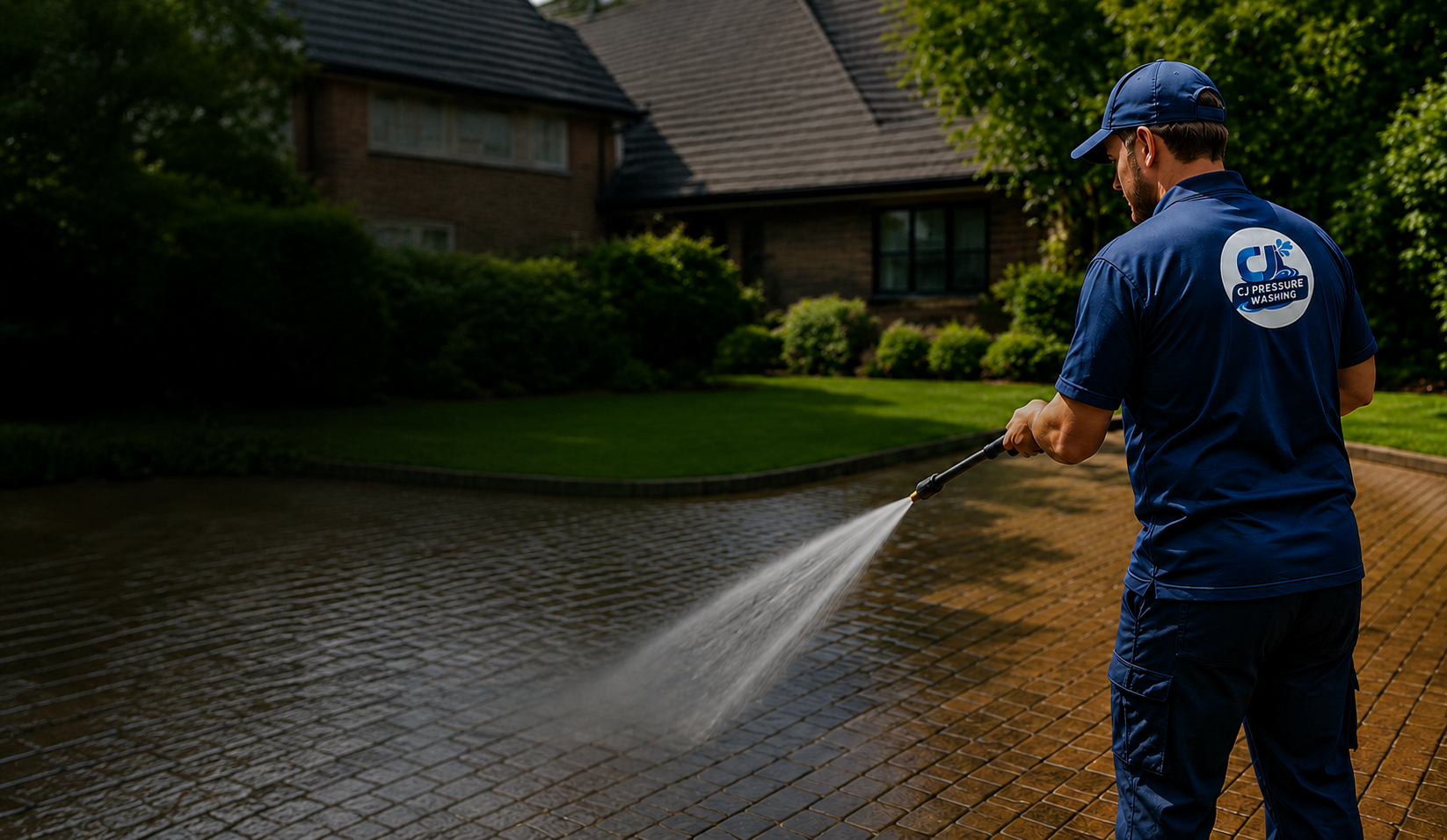 Professional pressure washing service in Surrey