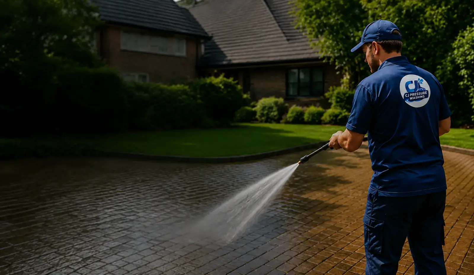Professional pressure washing service in Surrey